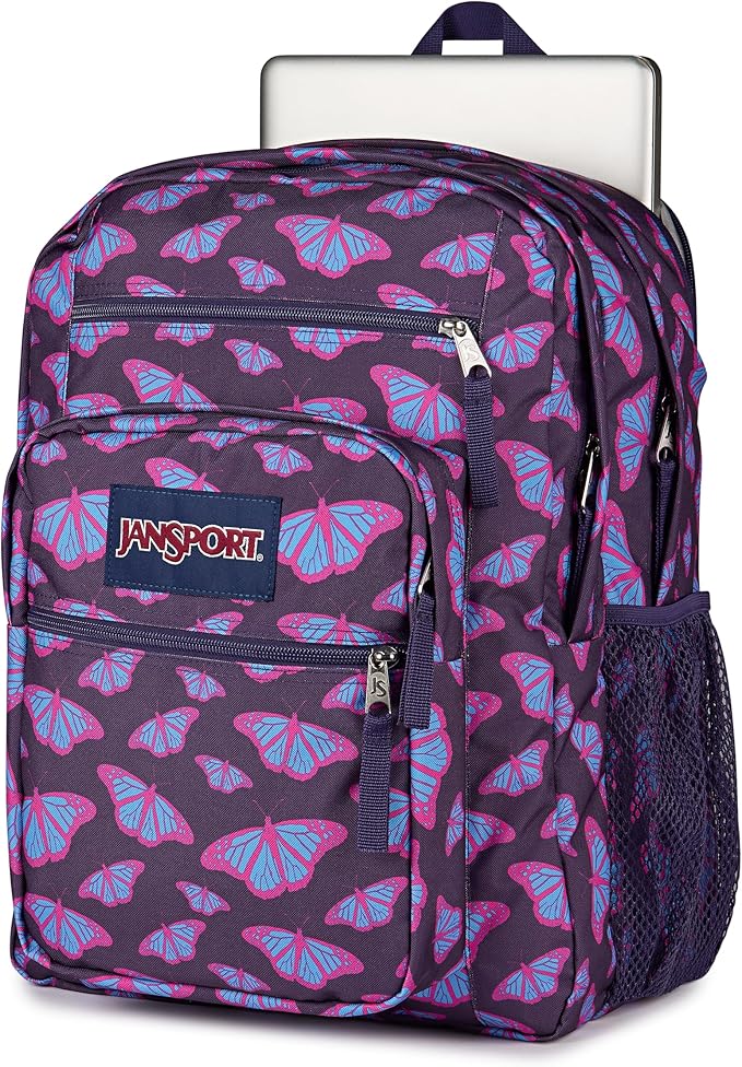 JanSport Laptop Backpack - Computer Bag with 2 Compartments, Ergonomic Shoulder Straps, 15” Laptop Sleeve, Haul Handle - Flutter By Purple