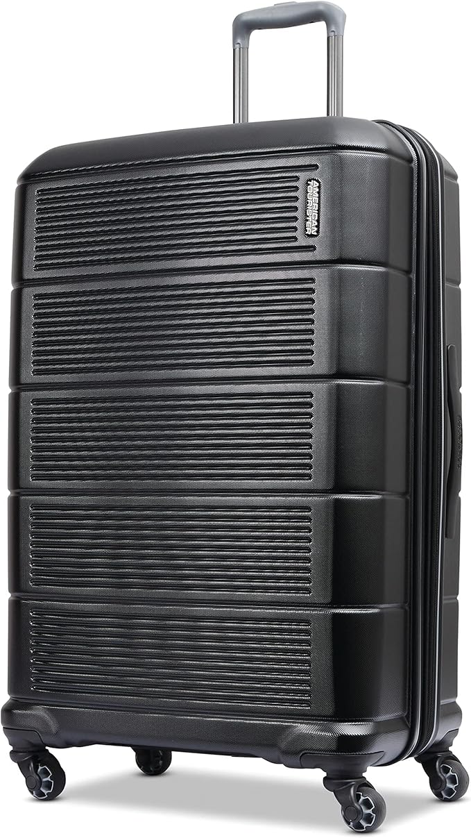 American Tourister Stratum 2.0 Expandable Hardside Luggage with Spinner Wheels, 28" SPINNER, Jet Black