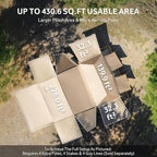 Naturehike Village Instant Tent, Camping Tent with Full Rainfly, Waterproof Large Cabin Tents for Car Camping