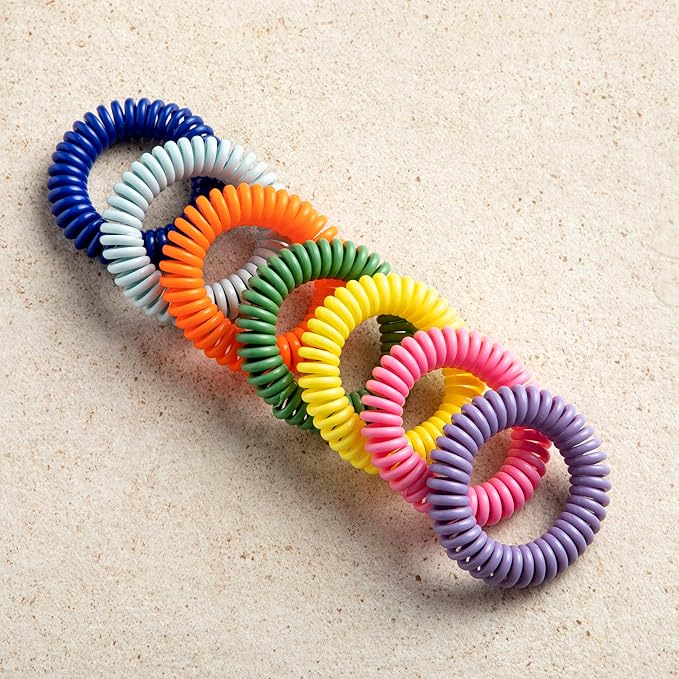 SoulSation 30 Pack Mosquito Repellent Bracelets, DEET-Free for Kids & Adults, Individually Wrapped Bands