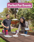 PartyPrints 200 Pack Neon Pink Blank Can Cooler Sleeves, Customizable Bulk Insulated Foam for Beer, Collapsible Plain Drink Holder, Cold Soda Insulator, 12oz Regular, 16oz Tall Cans
