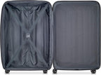 DELSEY PARIS Helium Aero Hardside Expandable Luggage with Spinner Wheels, Blue Cobalt, Checked-Large 28 Inch