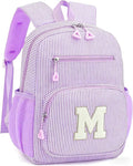 Mini Toddler Backpack for Girls 2-4, Cute Personalized Preschool Kindergarten Backpack for Kids Birthday Gifts (Purple M)