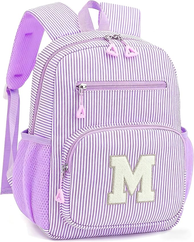 Mini Toddler Backpack for Girls 2-4, Cute Personalized Preschool Kindergarten Backpack for Kids Birthday Gifts (Purple M)