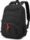 Boavan Laptop Backpack for men, 15.6 inch Laptop Bag with USB Port, Waterproof Travel Work Backpack Purse, Anti-Theft Teacher Nurse Doctor Casual Bookbags Office Business backpack，Black