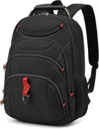 Boavan Laptop Backpack for men, 15.6 inch Laptop Bag with USB Port, Waterproof Travel Work Backpack Purse, Anti-Theft Teacher Nurse Doctor Casual Bookbags Office Business backpack，Black