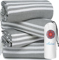 4 Pack Turkish Beach Towels Quick Dry Sand Free Soft Absorbent Extra Large Xl Big Blanket Adult Oversized Bath Pool Swim Towel Lightweight Thin Fast Drying Compact No Sand Packable Vacation Essentials