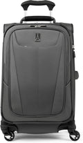 Travelpro Maxlite 5 Softside Expandable Luggage with 4 Spinner Wheels, Lightweight Suitcase, Men and Women, Shadow Grey, Carry-on 21-Inch