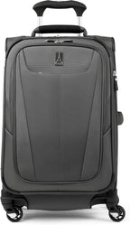 Travelpro Maxlite 5 Softside Expandable Luggage with 4 Spinner Wheels, Lightweight Suitcase, Men and Women, Shadow Grey, Carry-on 21-Inch