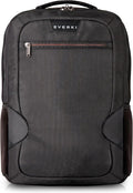 EVERKI Studio Slim Laptop Backpack for Men & Women, Lightweight & Softly Padded With Corner Protection, Trolley Handle, High Contrast Lining, Made of Recycled Materials (14 Liters Capacity)