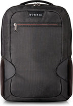 EVERKI Studio Slim Laptop Backpack for Men & Women, Lightweight & Softly Padded With Corner Protection, Trolley Handle, High Contrast Lining, Made of Recycled Materials (14 Liters Capacity)