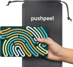 Pushpeel Sensory Activity Board: Silicone Fidget Toy for Calming, Stress, Anxiety, ADHD & Autism | Silent, No Mess | Kids 3+ & Adults | Includes Portable Travel Bag & 11 Strings