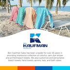 Kaufman - Colorful Racing Striped Beach & Pool Towel - Extra Large Beach Towel - Soft & Absorbent 100% Cotton Towels - Assorted Colors - 32" x 62" - 12 Pack