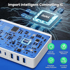 USB C Charger 430W USB C Charger Block, 8-Ports GaN IV Fast Charging Station Hub,PD 100W Laptop Charger Adapter,for MacBook Pro/Air/iPad/iPhone16/15/14/Apple Watch/DELL/Samsung for Home Office
