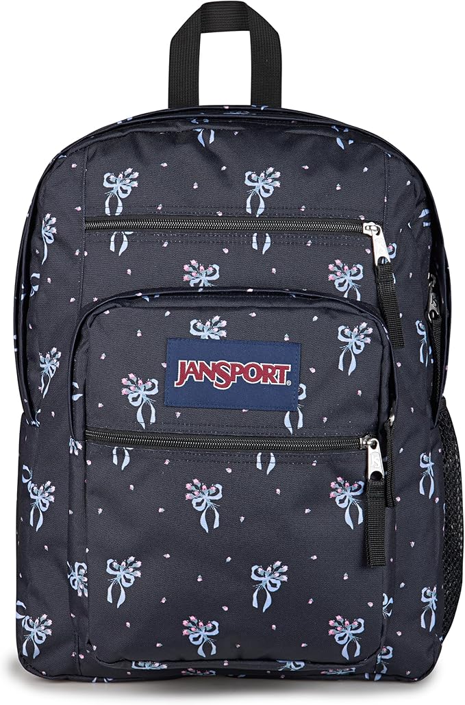 JanSport Laptop Backpack - Computer Bag with 2 Compartments, Ergonomic Shoulder Straps, 15” Laptop Sleeve, Haul Handle - Pastel Petals - Black