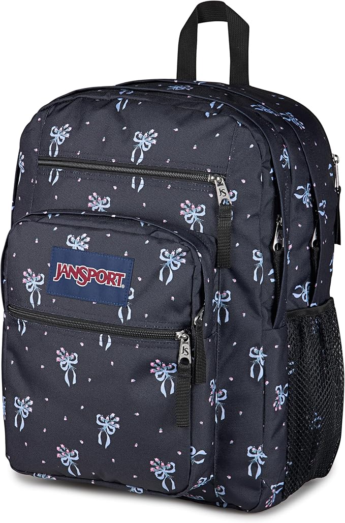 JanSport Laptop Backpack - Computer Bag with 2 Compartments, Ergonomic Shoulder Straps, 15” Laptop Sleeve, Haul Handle - Pastel Petals - Black