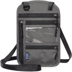 Neck Wallet,Travel for Passport Holder Neck Pouch Wallet RFID Blocking Men Women with Adjustable Neck Strap