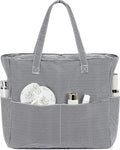 Bluboon Waterproof Beach Tote Pool Bags for Women Ladies Extra Large Carry On Bag With Wet Compartment for Weekender Travel