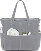 Bluboon Waterproof Beach Tote Pool Bags for Women Ladies Extra Large Carry On Bag With Wet Compartment for Weekender Travel