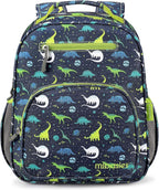 mibasies Boys Backpack 5-8: Lightweight Kids Backpacks Boys - Boy Bookbag for Elementary School - Galaxy Dinosaur