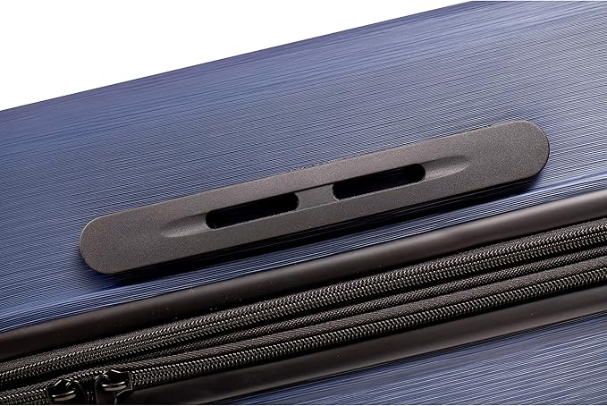 NONSTOP NEW YORK Luggage Expandable Spinner Wheels hard side shell Travel Suitcase Lightweight, TSA Lock, Double USB Port (Navy, Checked-Large 28-Inch)