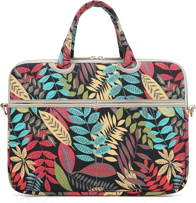 kayond Forest series Black Patten water-resistant Laptop Shoulder Messenger Bag Case Sleeve for 12 Inch 13 Inch Laptop