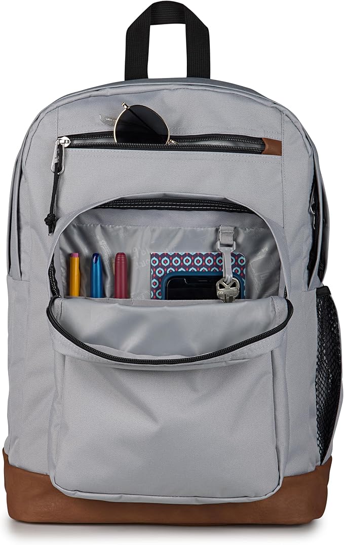 JanSport Cool Backpack with 15-inch Laptop Sleeve, Large Computer Bag Rucksack with 2 Compartments, Ergonomic Straps, Grounded Grey
