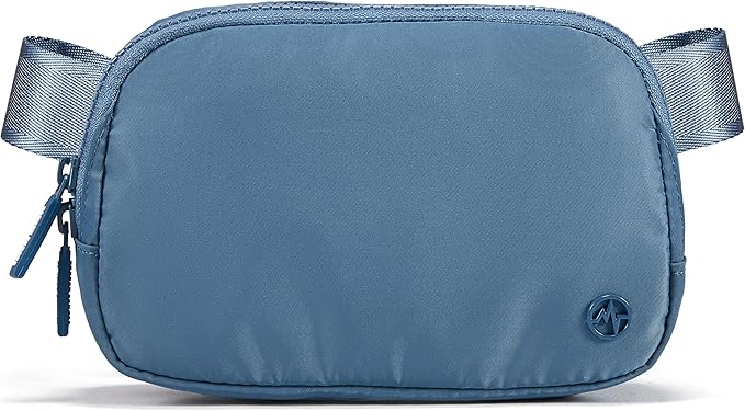 Pander Two Way Zipper Fanny Pack Nylon Everywhere Belt Bag for Women, Water Repellent Waist Packs, Crossbody Bags with Adjustable Strap (Indigo Blue).