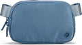 Pander Two Way Zipper Fanny Pack Nylon Everywhere Belt Bag for Women, Water Repellent Waist Packs, Crossbody Bags with Adjustable Strap (Indigo Blue).