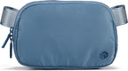 Pander Two Way Zipper Fanny Pack Nylon Everywhere Belt Bag for Women, Water Repellent Waist Packs, Crossbody Bags with Adjustable Strap (Indigo Blue).