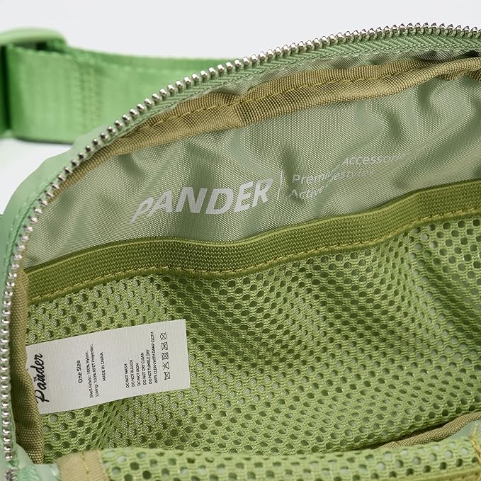 Pander Everywhere Belt Bag for Women, Fashion Waist Packs, Crossbody Bags with Adjustable Strap (Green Asparagus).