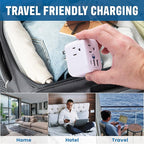 Cruise Approved Power Strip Foldable, Non Surge Protector Travel Power Strip, Multi Plug, 6 Outlets, 2 USB-A, 1 USB-C, & 3 AC Outlet for Carnival, Celebrity, Princess, & Major Lines in 2026 & 2027