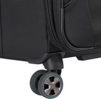 DELSEY PARIS Helium DLX Softside Expandable Luggage with Spinner Wheels, Black, Checked-Medium 25 Inch
