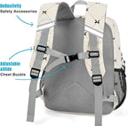 STEAMEDBUN Corduroy Kids Backpack for Girls Boys 3-8, Girls Backpack for Elementary Kindergarten - Bow