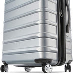 Samsonite Omni 2 Hardside 2 Piece Set - Includes Global Carry-On & Large Checked Suitcases - 360° Dual Spinner Wheels - Integrated TSA Lock & Expansion - Amazon Exclusive - Arctic Silver