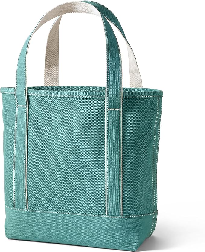 Lands' End Open Top Canvas Tote Bag