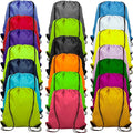 20 Colors Drawstring Backpack Bags Sack Pack Cinch Tote Sport Storage Polyester Bag for Gym Traveling
