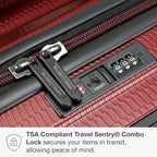 Traveler's Choice Maxporter II Polycarbonate Hardside Trunk with Spinner Wheels, Red, 31-Inch Large Trunk