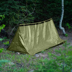 SURVIVE Survival Tent with Doors, 2 Person Mylar Emergency Camping Hiking Shelter for Survival Kits, All Weather Thermal Protection, Includes 22 ft of Paracord and Whistle