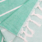 Eliamo Turkish Beach Towel Set of 6 Beach Towels Cotton Quick Dry Sand Free 36 x 71 inch Turkish Towel Oversized Lightweight Beach Towels Teal