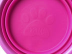 Collapsible Silicone Water Travel Bowl with Clip for Dog and Cat, Portable and Durable Pop-up Feeder for Convenient On-The-go Feeding – Size: Large (5 Cups) Pink – 2 Pack