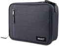 PackIt(R) Freezable Classic Lunch Box, City Charcoal, Built with EcoFreeze(R) Technology, Collapsible, Reusable, Zip Closure With Front Pocket and Buckle Handle, For Work Lunch