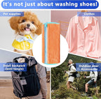 2Pcs Reusable Shoe Washing Machine Bag for Washer and Dryer:Free Up Hands, Prevent Deformation,shoe bag with Zipper Protection Design, Use for all Shoes,Sports Shoes