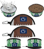 Pets First NCAA Penn State Nittany Lions Collapsible Dog Travel Bowl Set, 2 Pack Food & Water Bowls for Dogs, Best Portable & Lightweight Leak-Proof Dog Bowls for Travel