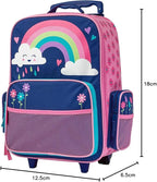 Stephen Joseph Kids Classic Rolling Luggage, Kids Luggage, Toddler Rolling Travel Carry On, Kids Suitcase with wheels,