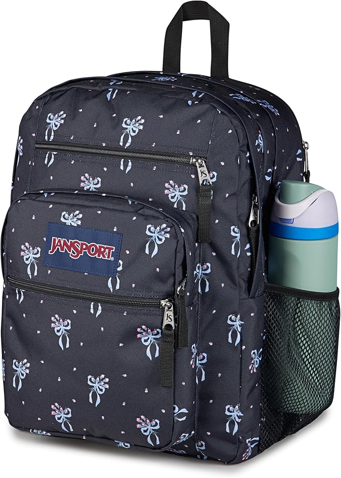JanSport Laptop Backpack - Computer Bag with 2 Compartments, Ergonomic Shoulder Straps, 15” Laptop Sleeve, Haul Handle - Pastel Petals - Black