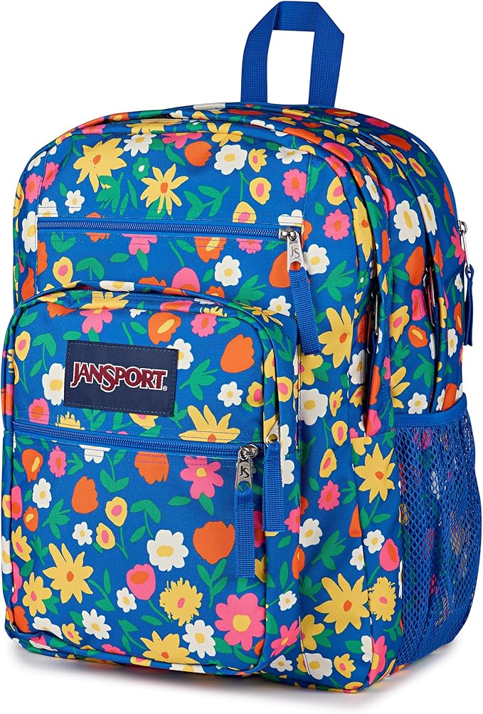 JanSport Laptop Backpack - Computer Bag with 2 Compartments, Ergonomic Shoulder Straps, 15” Laptop Sleeve, Haul Handle - Flower Market