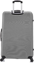 InUSA ROYAL Hardside Spinner Luggage with Ergonomic Handles | Spacious Travel Suitcase with Four Spinner Wheels and Studs | 32 Inch Extra Large Spinner Luggage | Silver