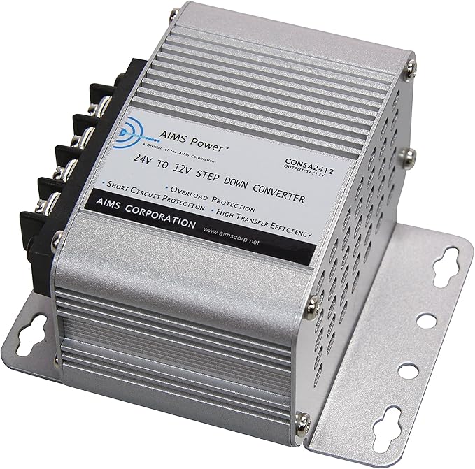 AIMS Power CON5A2412 5 Amp 24V-12V DC Converter