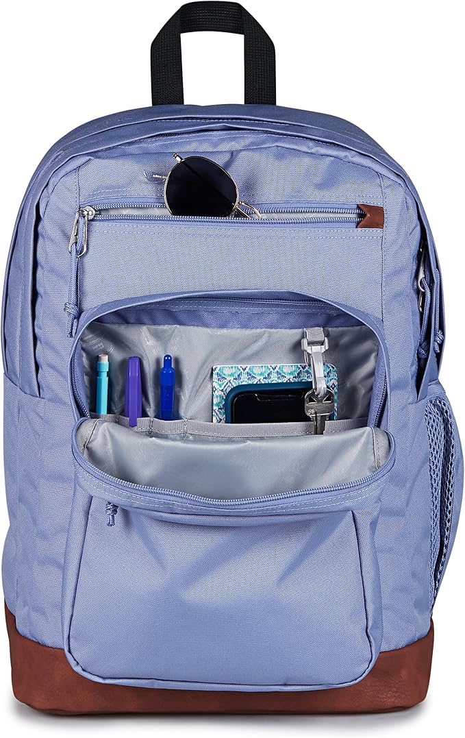 JanSport Cool Backpack with 15-inch Laptop Sleeve, Large Computer Bag Rucksack with 2 Compartments, Ergonomic Straps, Lavender Ash